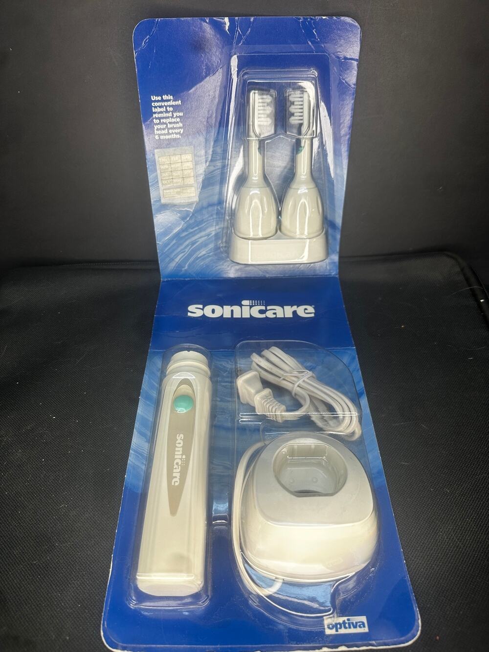 VINTAGE OPTIVA SONICARE PLUS MODEL SONIC TOOTHBRUSH - NEW - 2 brushes